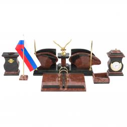 Настольный набор &amp;quot;Орел&amp;quot; из лемезита