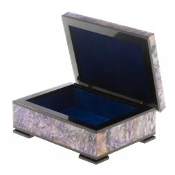 Шкатулка из чароита "Секрет" 10х7,5х4 см