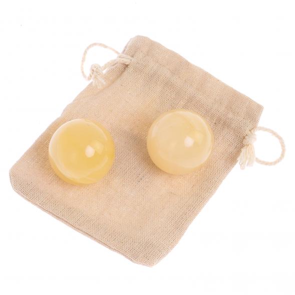 Шары для массажа 3,8 см из медового оникса 126345