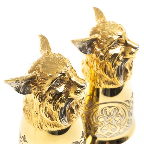 Стопки перевертыши &amp;quot;Рысь&amp;quot; 70 мл 2 шт Златоуст 123633