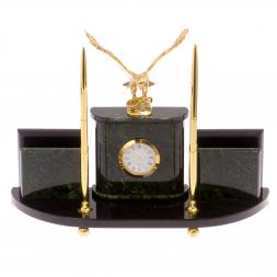 Настольный прибор &amp;quot;Орел&amp;quot; камень нефрит