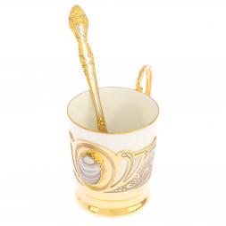 Кофейная чашка "Агат" из серого агата 80 мл Златоуст