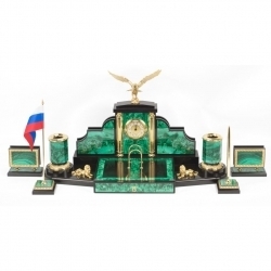 Письменные наборы из малахита